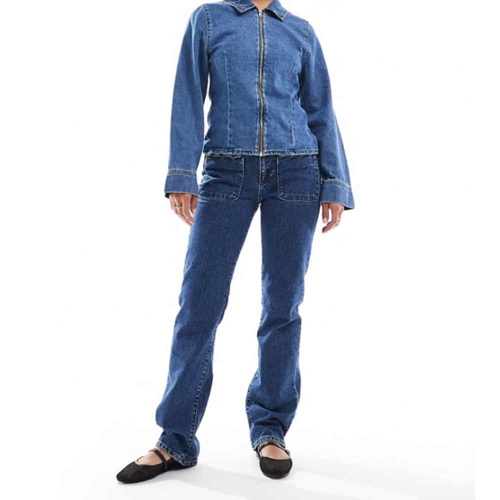 ASOS Women's Straight Leg Blue Jeans